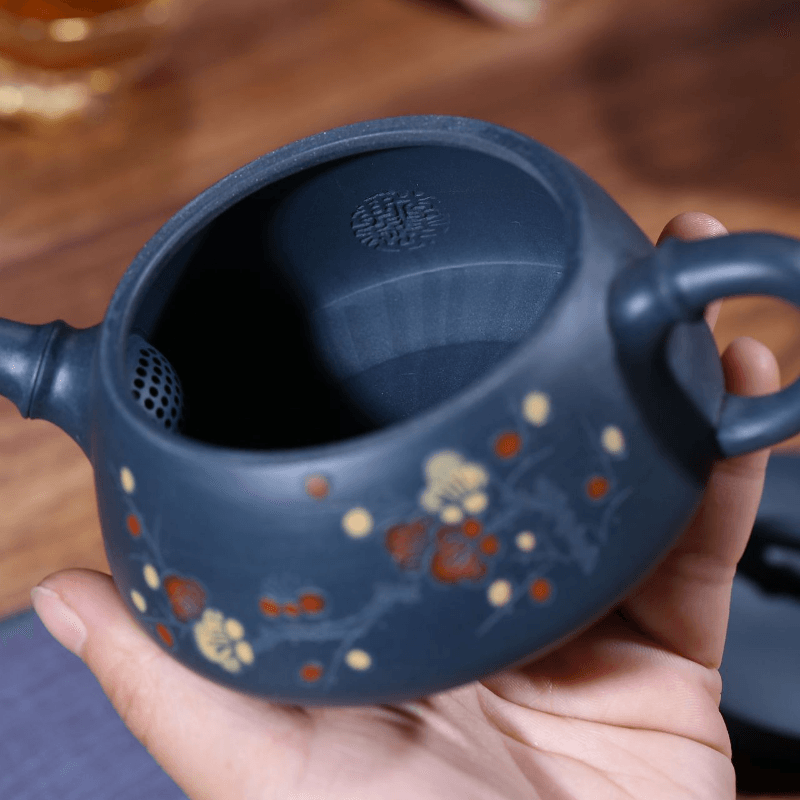 Yixing Zisha Teapot [Kuan Kou Shi Piao] (Tian Qing Ni - 250ml) - YIQIN TEA HOUSE | yiqinteahouse.com | 200-300ml, new arrival, teapot, teaware, zisha teapot