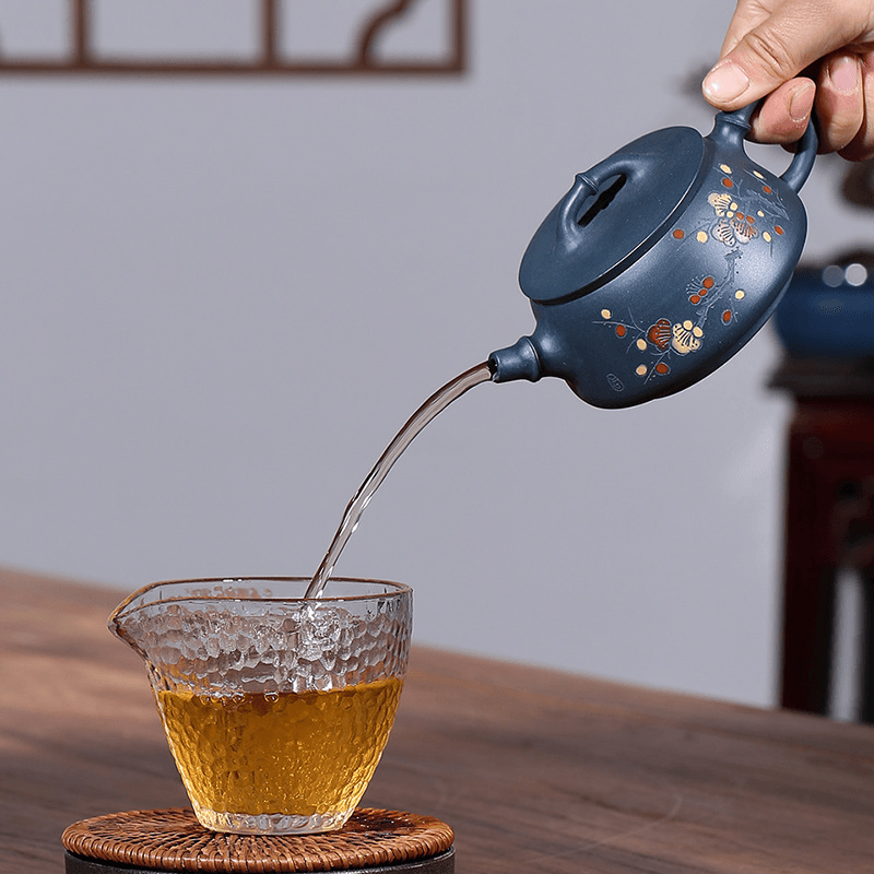 Yixing Zisha Teapot [Kuan Kou Shi Piao] (Tian Qing Ni - 250ml) - YIQIN TEA HOUSE | yiqinteahouse.com | 200-300ml, new arrival, teapot, teaware, zisha teapot