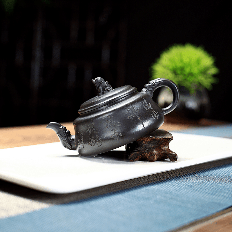 Yixing Zisha Teapot [Lion Pot] (Shi Huang - 180ml) - YIQIN TEA HOUSE | yiqinteahouse.com | <200ml, new arrival, teapot, teaware, zisha teapot