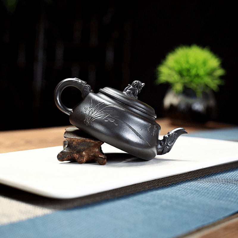 Yixing Zisha Teapot [Lion Pot] (Shi Huang - 180ml) - YIQIN TEA HOUSE | yiqinteahouse.com | <200ml, new arrival, teapot, teaware, zisha teapot