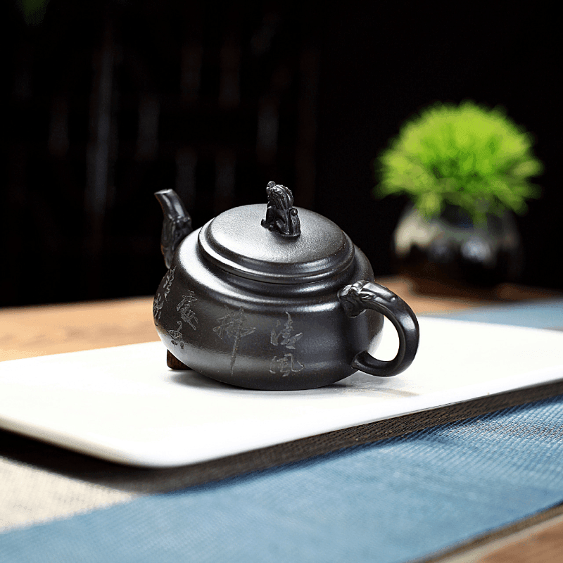 Yixing Zisha Teapot [Lion Pot] (Shi Huang - 180ml) - YIQIN TEA HOUSE | yiqinteahouse.com | <200ml, new arrival, teapot, teaware, zisha teapot