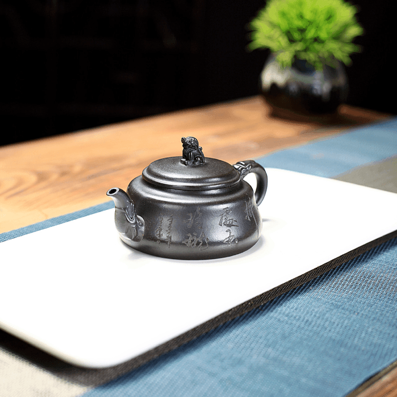 Yixing Zisha Teapot [Lion Pot] (Shi Huang - 180ml) - YIQIN TEA HOUSE | yiqinteahouse.com | <200ml, new arrival, teapot, teaware, zisha teapot