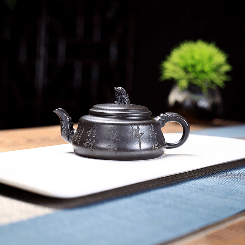 Yixing Zisha Teapot [Lion Pot] (Shi Huang - 180ml) - YIQIN TEA HOUSE | yiqinteahouse.com | <200ml, new arrival, teapot, teaware, zisha teapot