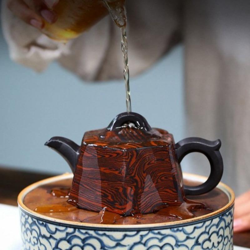 Yixing Zisha Teapot [Liufang Jing Lan] (Lao Zi Ni/Jiao Ni - 230ml) - YIQIN TEA HOUSE | yiqinteahouse.com | 200-300ml, teapot, teaware, zisha teapot