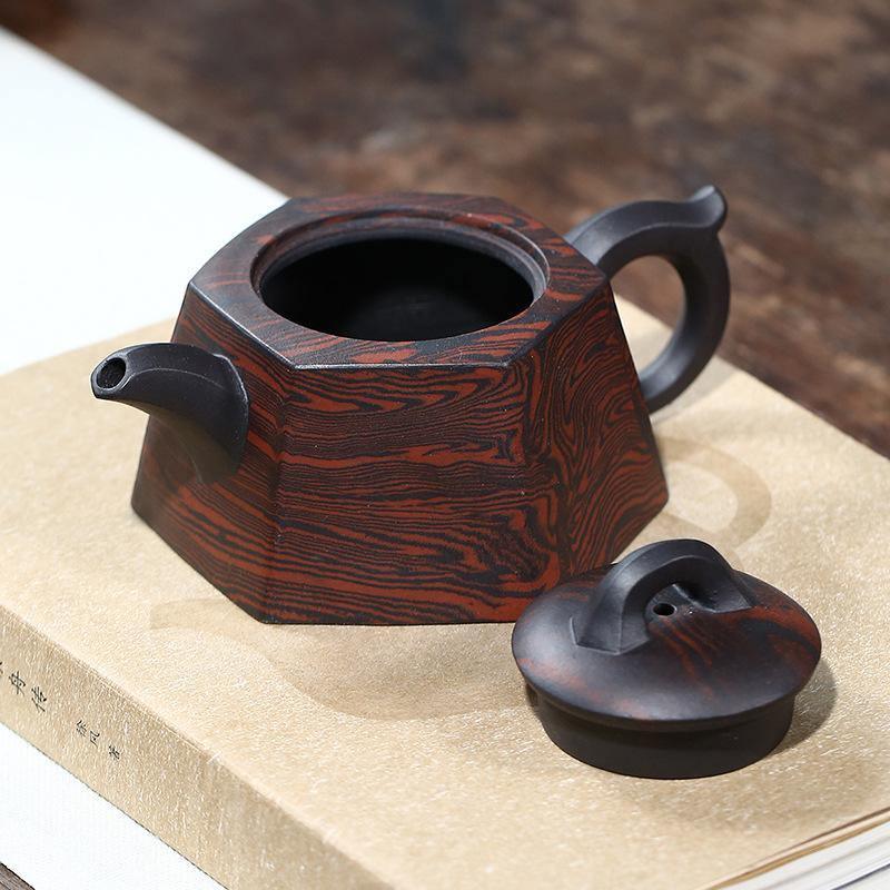 Yixing Zisha Teapot [Liufang Jing Lan] (Lao Zi Ni/Jiao Ni - 230ml) - YIQIN TEA HOUSE | yiqinteahouse.com | 200-300ml, teapot, teaware, zisha teapot