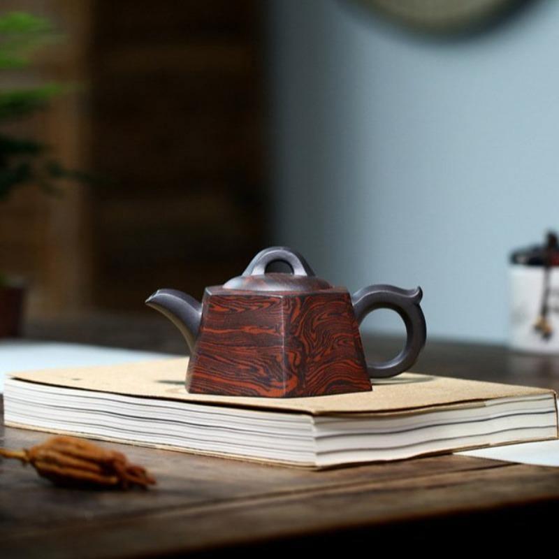 Yixing Zisha Teapot [Liufang Jing Lan] (Lao Zi Ni/Jiao Ni - 230ml) - YIQIN TEA HOUSE | yiqinteahouse.com | 200-300ml, teapot, teaware, zisha teapot