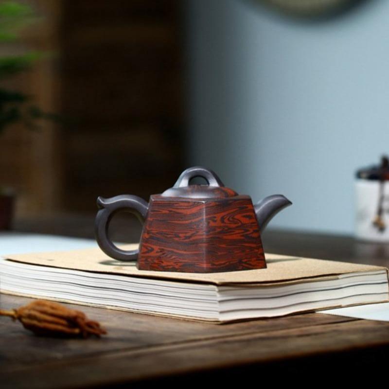 Yixing Zisha Teapot [Liufang Jing Lan] (Lao Zi Ni/Jiao Ni - 230ml) - YIQIN TEA HOUSE | yiqinteahouse.com | 200-300ml, teapot, teaware, zisha teapot