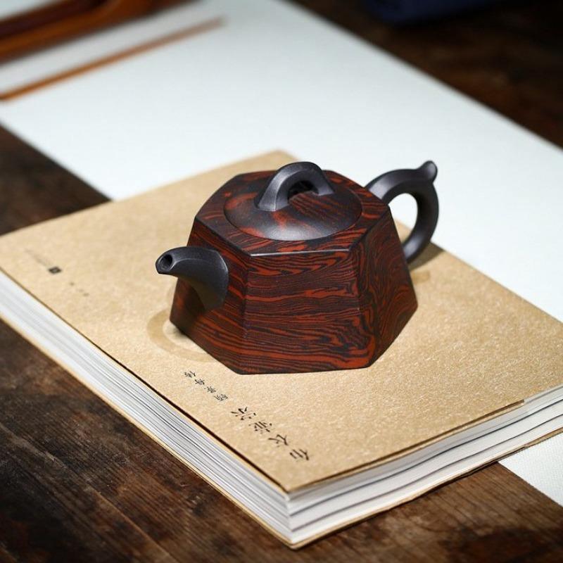 Yixing Zisha Teapot [Liufang Jing Lan] (Lao Zi Ni/Jiao Ni - 230ml) - YIQIN TEA HOUSE | yiqinteahouse.com | 200-300ml, teapot, teaware, zisha teapot