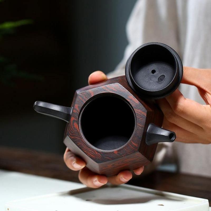 Yixing Zisha Teapot [Liufang Jing Lan] (Lao Zi Ni/Jiao Ni - 230ml) - YIQIN TEA HOUSE | yiqinteahouse.com | 200-300ml, teapot, teaware, zisha teapot