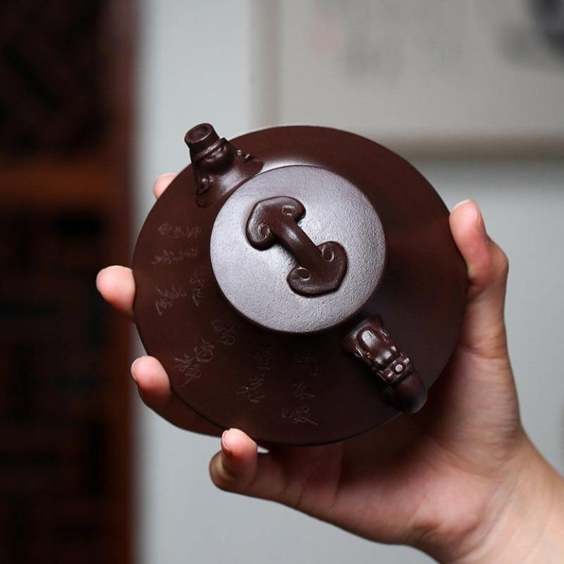 Yixing Zisha Teapot [Long Cheng Ruyi] (Lao Zi NI - 150ml) - YIQIN TEA HOUSE | yiqinteahouse.com | <200ml, teapot, teaware, zisha teapot