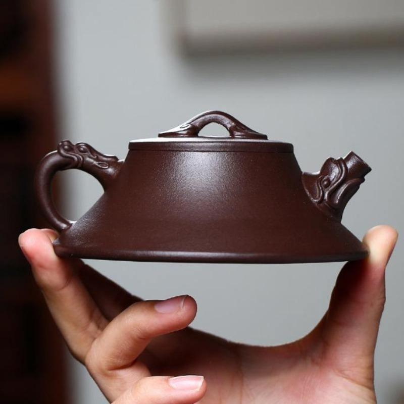 Yixing Zisha Teapot [Long Cheng Ruyi] (Lao Zi NI - 150ml) - YIQIN TEA HOUSE | yiqinteahouse.com | <200ml, teapot, teaware, zisha teapot