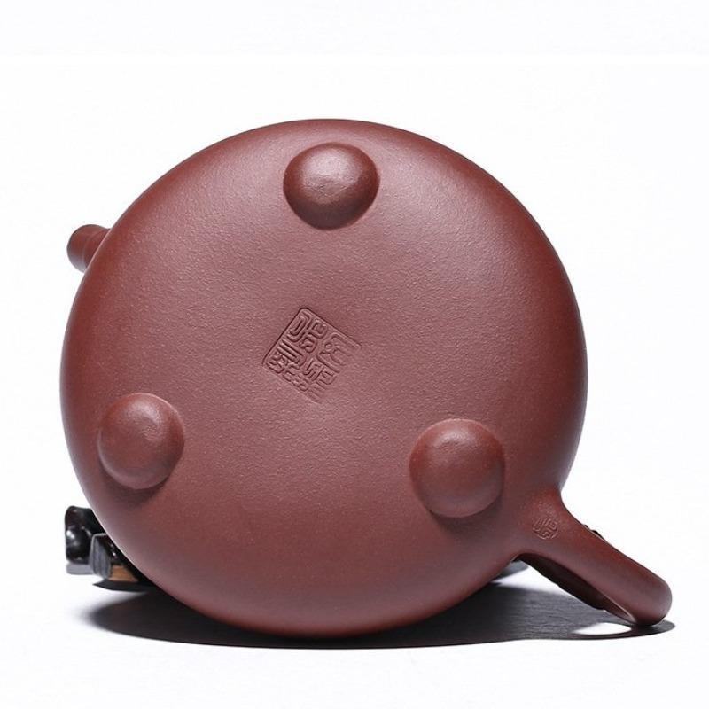 Yixing Zisha Teapot [Longxi Shi Piao] (Zi Ni - 250ml) - YIQIN TEA HOUSE | yiqinteahouse.com | 200-300ml, teapot, teaware, zisha teapot