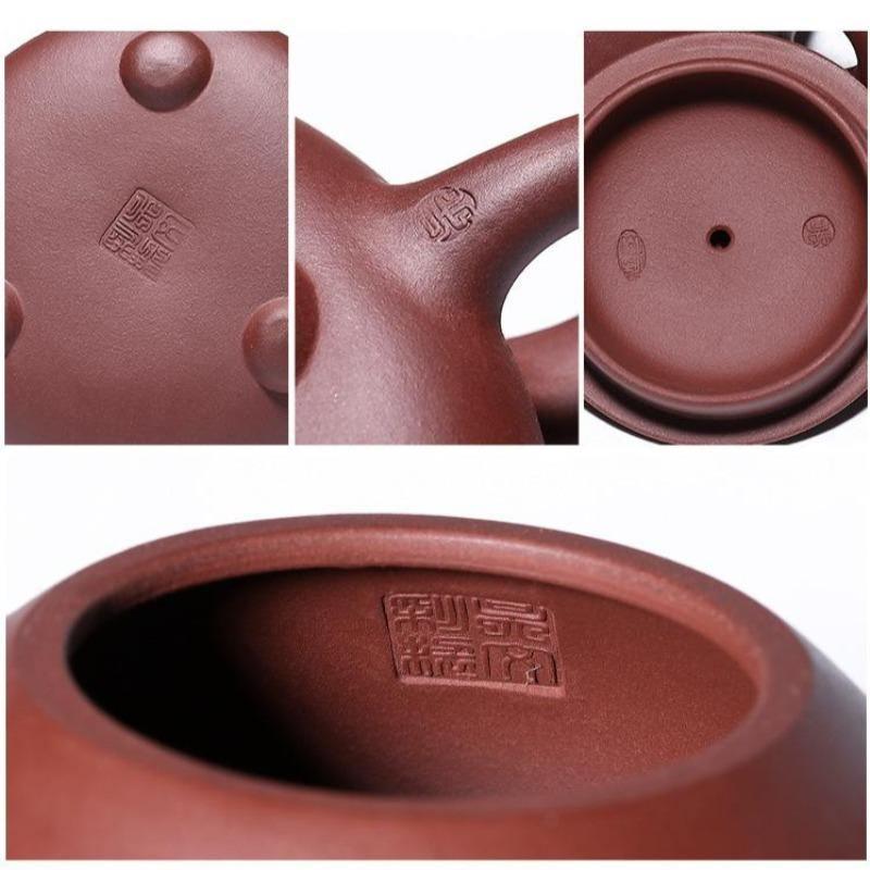 Yixing Zisha Teapot [Longxi Shi Piao] (Zi Ni - 250ml) - YIQIN TEA HOUSE | yiqinteahouse.com | 200-300ml, teapot, teaware, zisha teapot