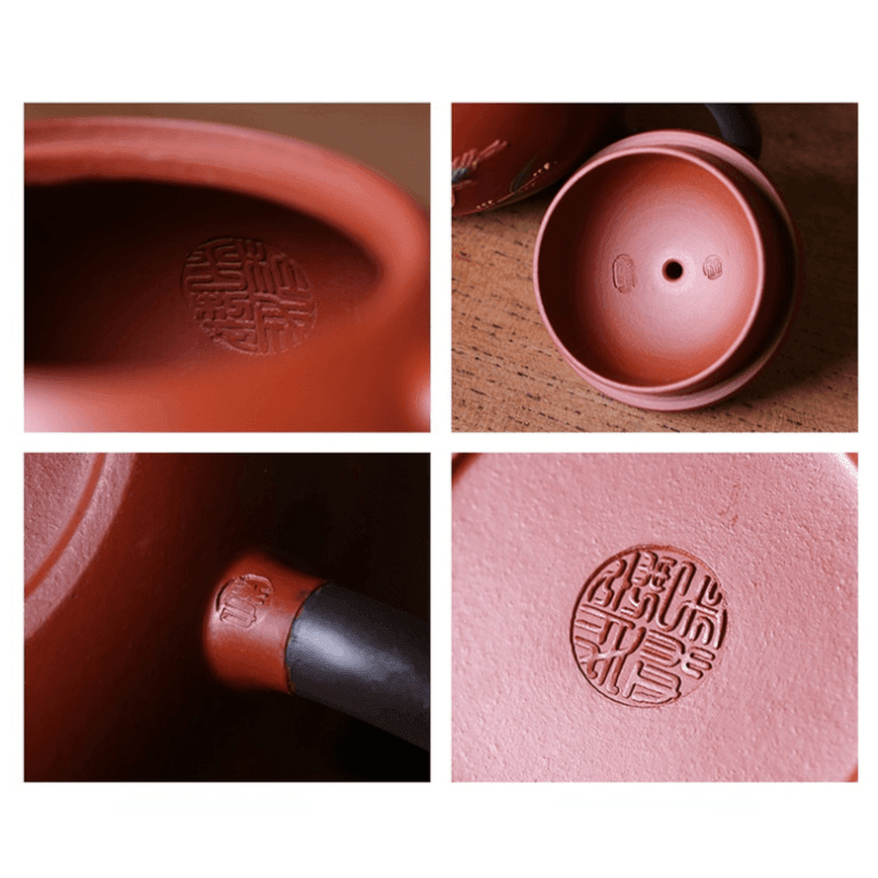 Yixing Zisha Teapot [Lotus Seed Xishi] (Zhu Ni - 200ml) - YIQIN TEA HOUSE | yiqinteahouse.com | 200-300ml, teapot, teaware, zisha teapot