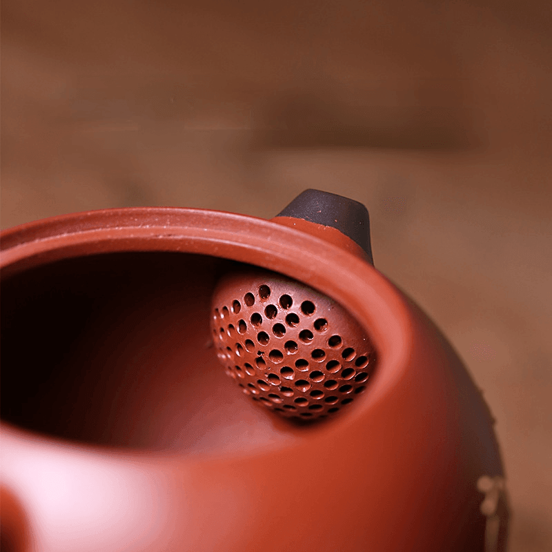 Yixing Zisha Teapot [Lotus Seed Xishi] (Zhu Ni - 200ml) - YIQIN TEA HOUSE | yiqinteahouse.com | 200-300ml, teapot, teaware, zisha teapot