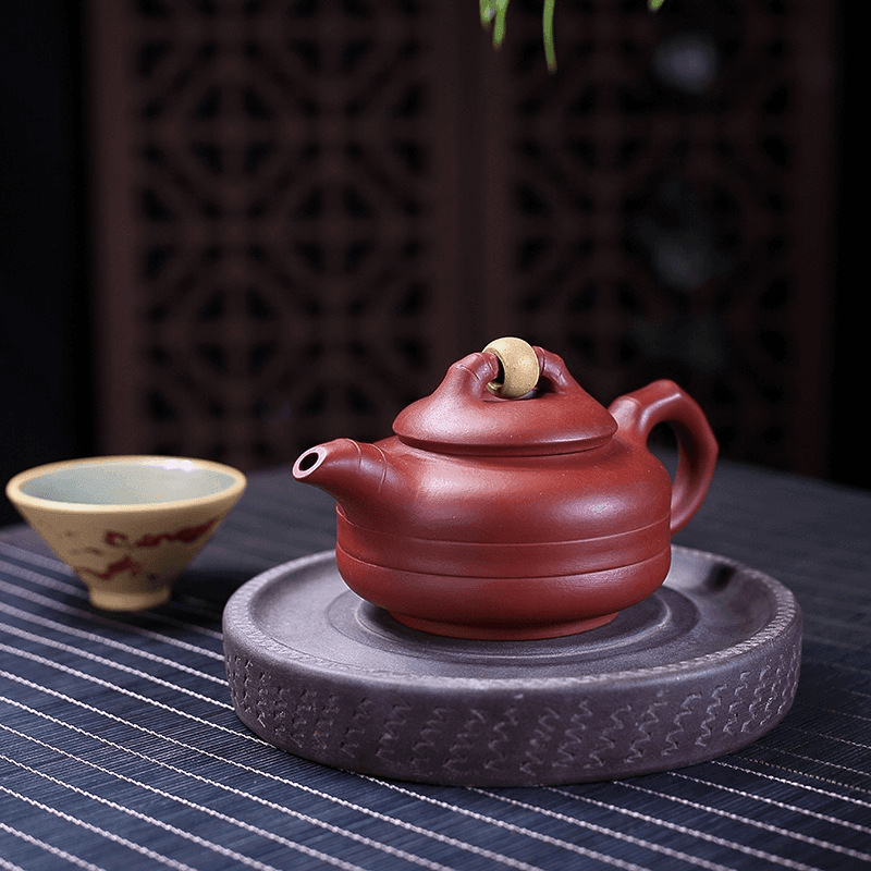 Yixing Zisha Teapot [Lucky] (dahongpao - 260ml) - YIQIN TEA HOUSE | yiqinteahouse.com | 200-300ml, teapot, teaware, zisha teapot