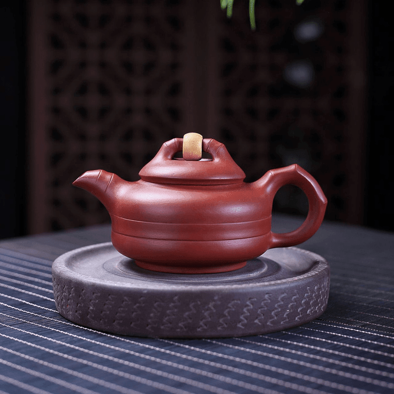 Yixing Zisha Teapot [Lucky] (dahongpao - 260ml) - YIQIN TEA HOUSE | yiqinteahouse.com | 200-300ml, teapot, teaware, zisha teapot