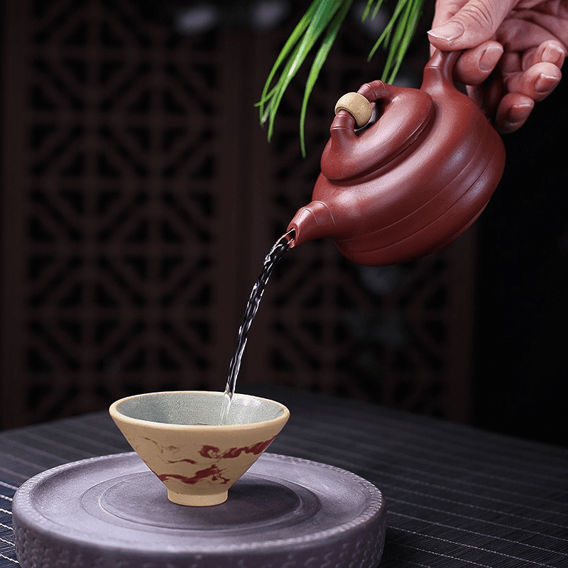 Yixing Zisha Teapot [Lucky] (dahongpao - 260ml) - YIQIN TEA HOUSE | yiqinteahouse.com | 200-300ml, teapot, teaware, zisha teapot