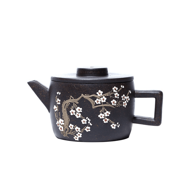 Yixing Zisha Teapot [Meixiang Han Wa] (Hei Jin Sha - 180ml) - YIQIN TEA HOUSE | yiqinteahouse.com | <200ml, teapot, teaware, zisha teapot