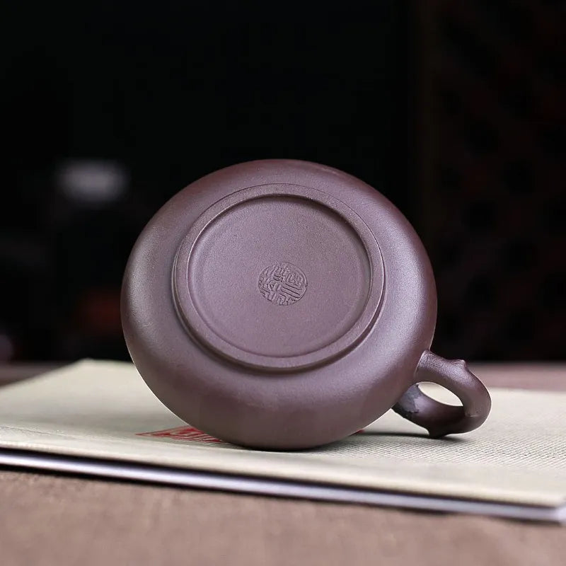 Yixing Zisha Teapot [Pine Needle Pot] (Zi Ni - 230ml) - YIQIN TEA HOUSE | yiqinteahouse.com | 200-300ml, new arrival, teapot, teaware, zisha teapot