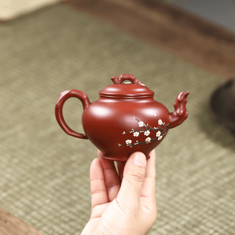 Yixing Zisha Teapot [Plum Bao Chun] (Dahongpao - 220ml) - YIQIN TEA HOUSE | yiqinteahouse.com | 200-300ml, teapot, teaware, zisha teapot