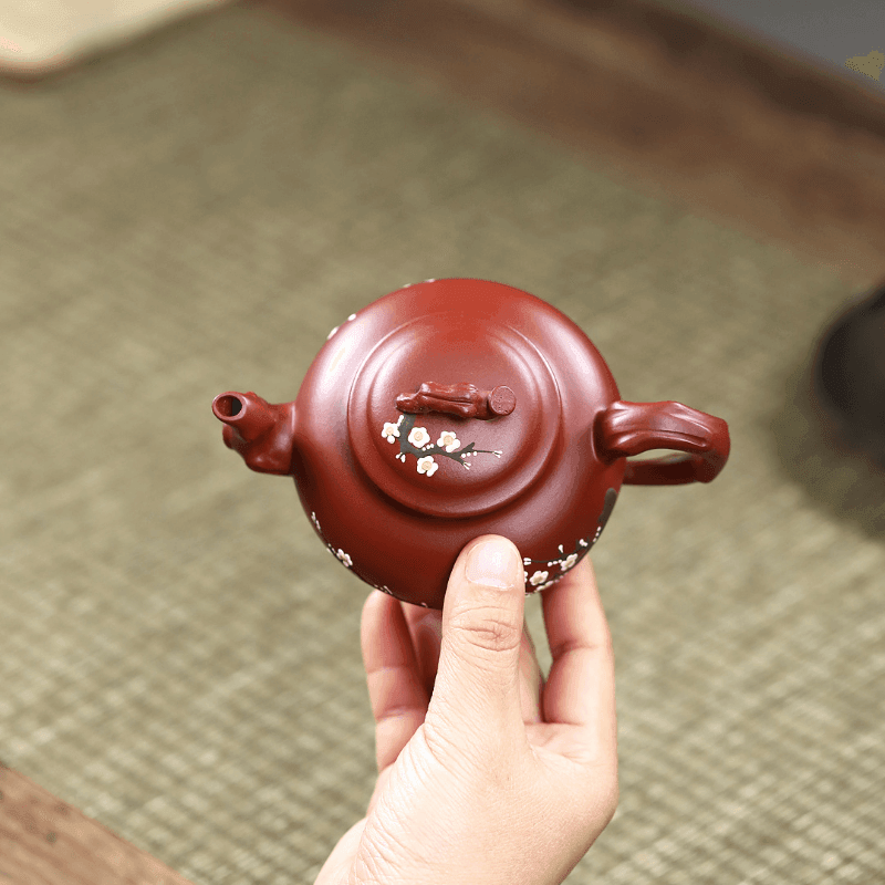 Yixing Zisha Teapot [Plum Bao Chun] (Dahongpao - 220ml) - YIQIN TEA HOUSE | yiqinteahouse.com | 200-300ml, teapot, teaware, zisha teapot