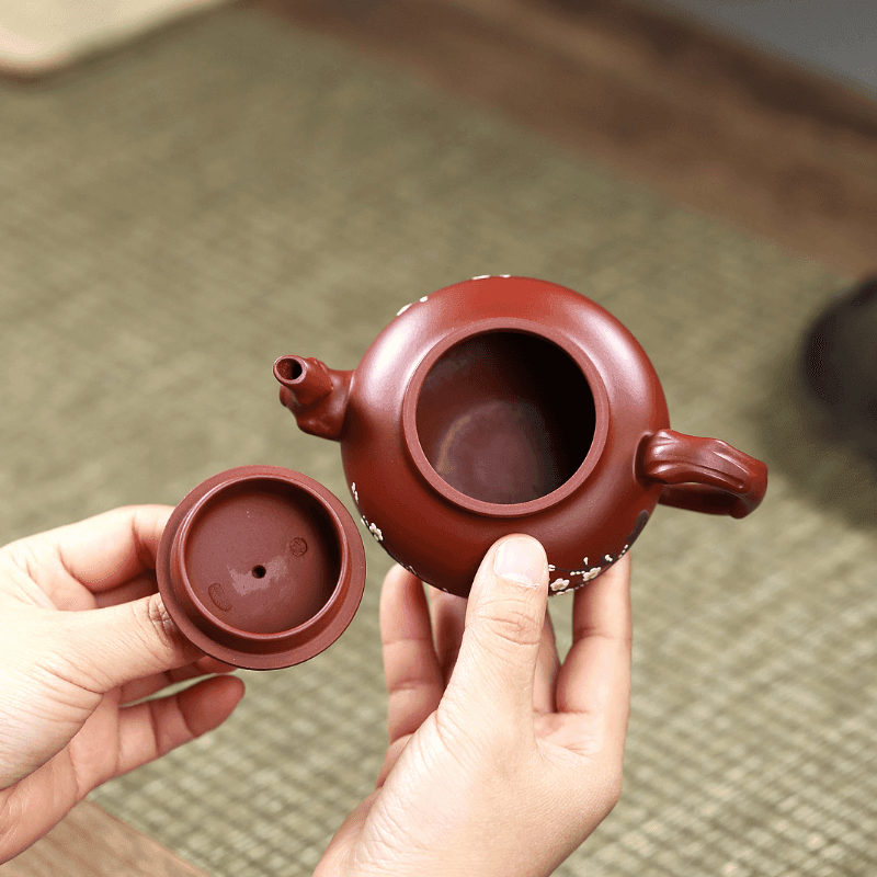 Yixing Zisha Teapot [Plum Bao Chun] (Dahongpao - 220ml) - YIQIN TEA HOUSE | yiqinteahouse.com | 200-300ml, teapot, teaware, zisha teapot