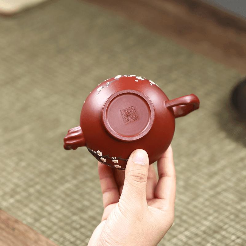 Yixing Zisha Teapot [Plum Bao Chun] (Dahongpao - 220ml) - YIQIN TEA HOUSE | yiqinteahouse.com | 200-300ml, teapot, teaware, zisha teapot