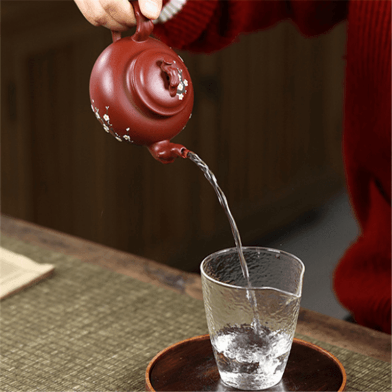 Yixing Zisha Teapot [Plum Bao Chun] (Dahongpao - 220ml) - YIQIN TEA HOUSE | yiqinteahouse.com | 200-300ml, teapot, teaware, zisha teapot