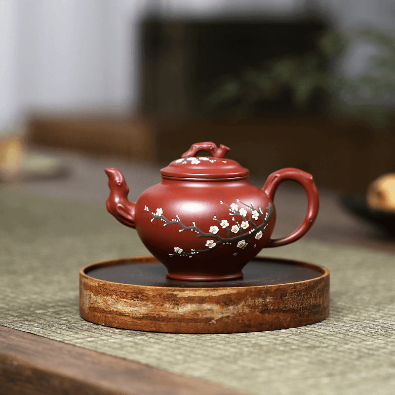 Yixing Zisha Teapot [Plum Bao Chun] (Dahongpao - 220ml) - YIQIN TEA HOUSE | yiqinteahouse.com | 200-300ml, teapot, teaware, zisha teapot