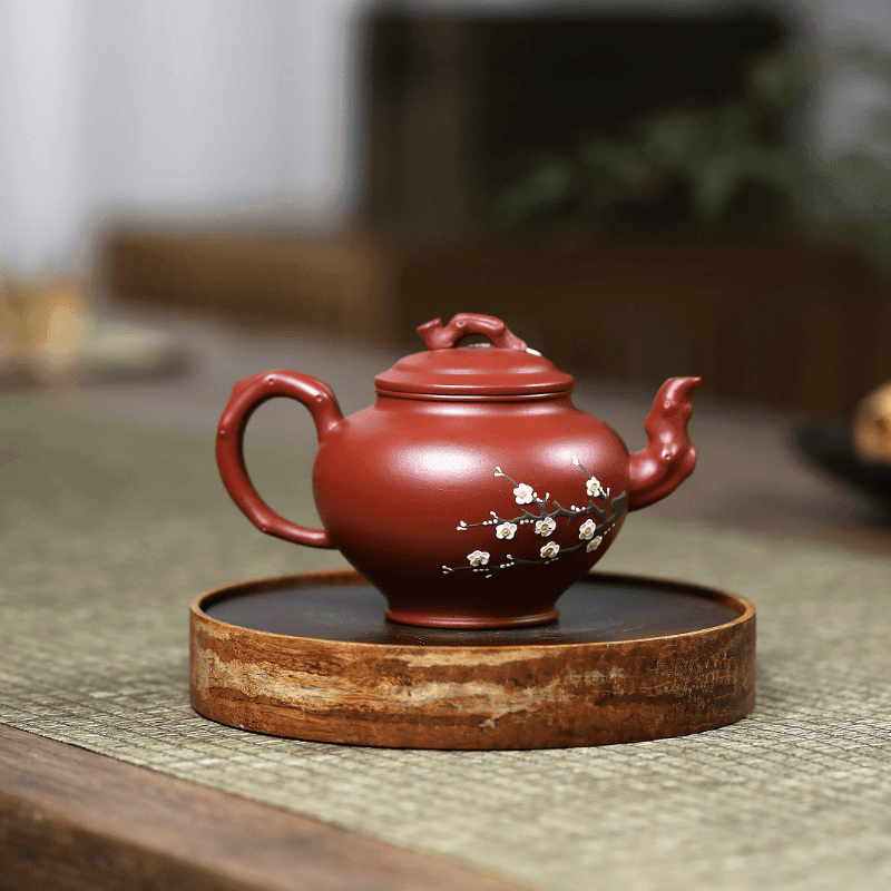 Yixing Zisha Teapot [Plum Bao Chun] (Dahongpao - 220ml) - YIQIN TEA HOUSE | yiqinteahouse.com | 200-300ml, teapot, teaware, zisha teapot