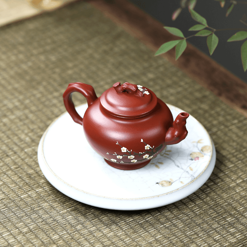 Yixing Zisha Teapot [Plum Bao Chun] (Dahongpao - 220ml) - YIQIN TEA HOUSE | yiqinteahouse.com | 200-300ml, teapot, teaware, zisha teapot