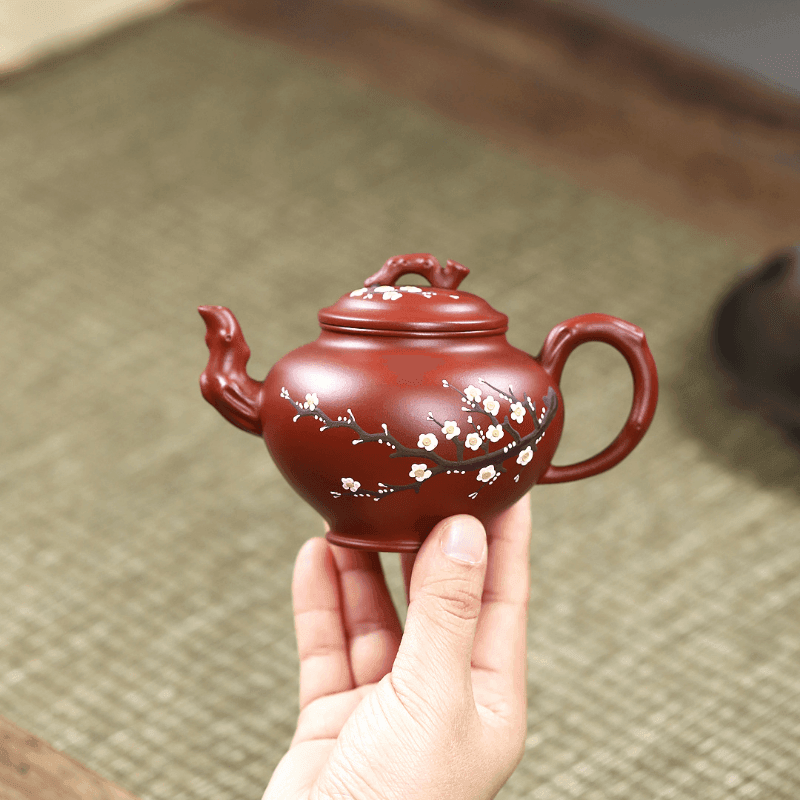 Yixing Zisha Teapot [Plum Bao Chun] (Dahongpao - 220ml) - YIQIN TEA HOUSE | yiqinteahouse.com | 200-300ml, teapot, teaware, zisha teapot