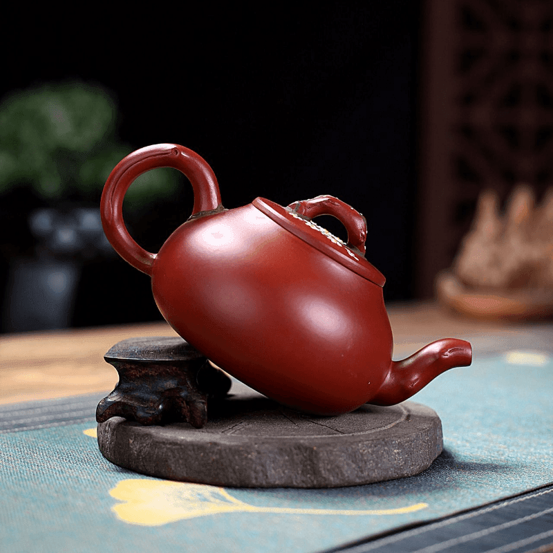 Yixing Zisha Teapot [Plum Pile] (Dahongpao - 325ml) - YIQIN TEA HOUSE | yiqinteahouse.com | 200-300ml, >300ml, new arrival, teapot, teaware, zisha teapot