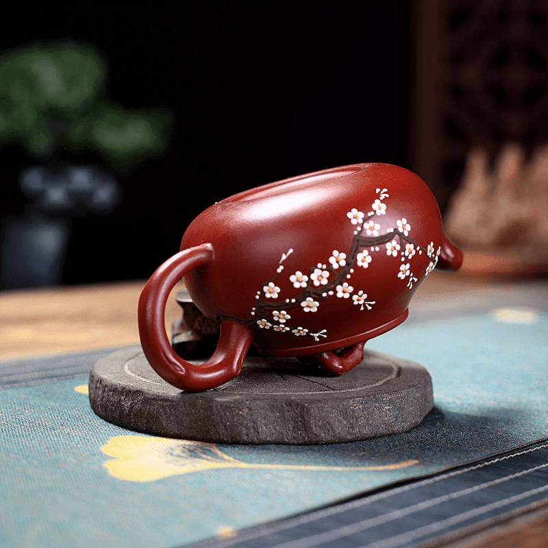 Yixing Zisha Teapot [Plum Pile] (Dahongpao - 325ml) - YIQIN TEA HOUSE | yiqinteahouse.com | 200-300ml, >300ml, new arrival, teapot, teaware, zisha teapot