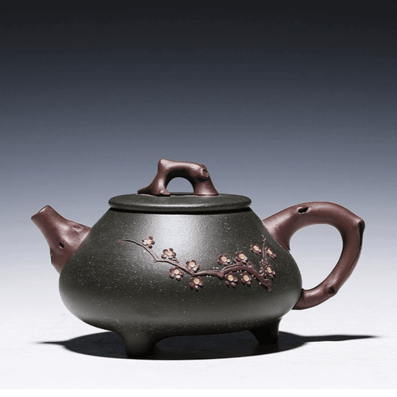 Yixing Zisha Teapot [Plum Shi Piao] (Lu Ni - 300ml) - YIQIN TEA HOUSE | yiqinteahouse.com | 200-300ml, teapot, teaware, zisha teapot