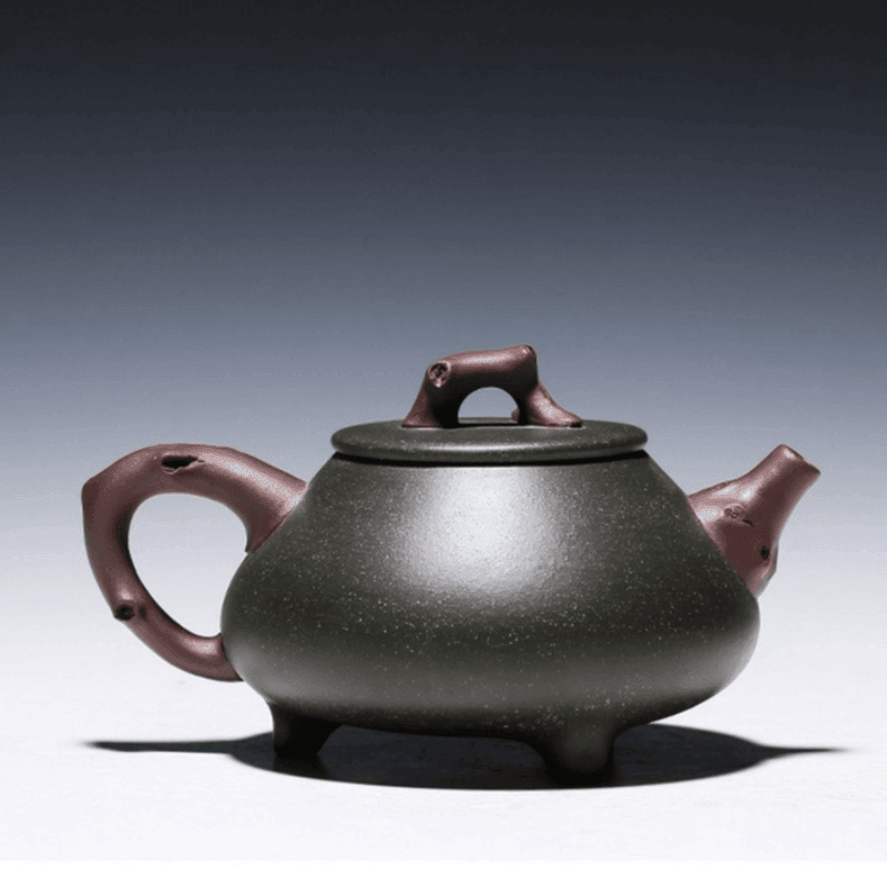 Yixing Zisha Teapot [Plum Shi Piao] (Lu Ni - 300ml) - YIQIN TEA HOUSE | yiqinteahouse.com | 200-300ml, teapot, teaware, zisha teapot