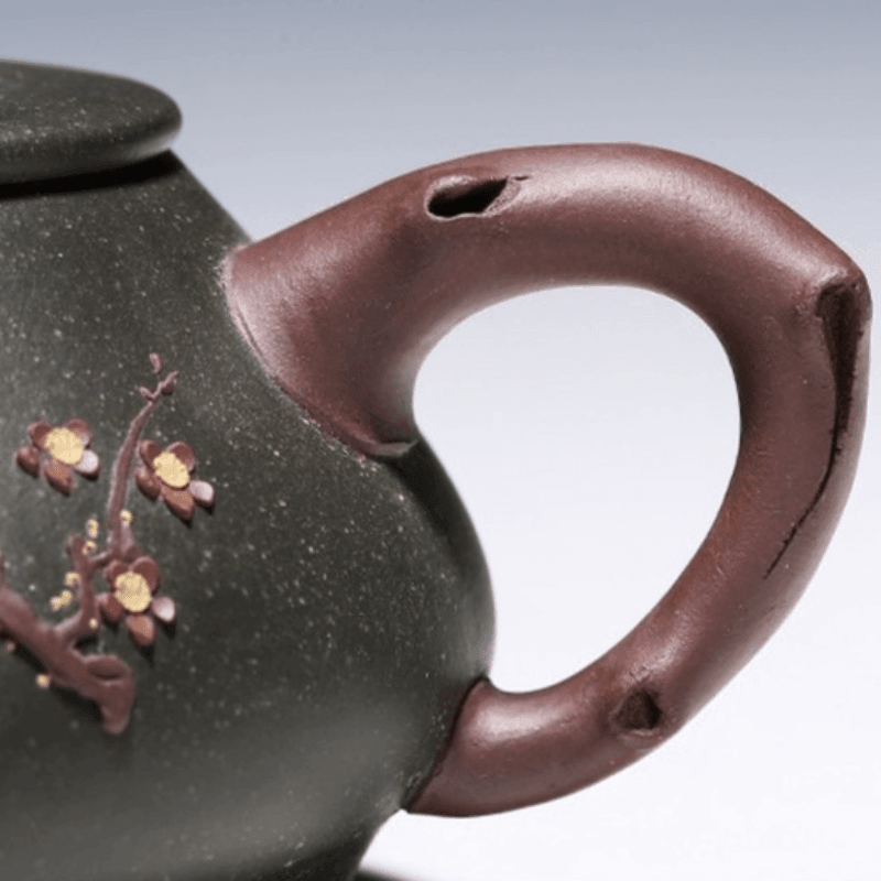 Yixing Zisha Teapot [Plum Shi Piao] (Lu Ni - 300ml) - YIQIN TEA HOUSE | yiqinteahouse.com | 200-300ml, teapot, teaware, zisha teapot