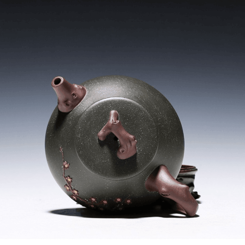 Yixing Zisha Teapot [Plum Shi Piao] (Lu Ni - 300ml) - YIQIN TEA HOUSE | yiqinteahouse.com | 200-300ml, teapot, teaware, zisha teapot