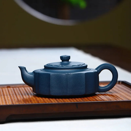 Yixing Zisha Teapot [Plum Zhoupan] (Tian Qing Ni - 240ml) - YIQIN TEA HOUSE | yiqinteahouse.com | 200-300ml, new arrival, teapot, teaware, zisha teapot