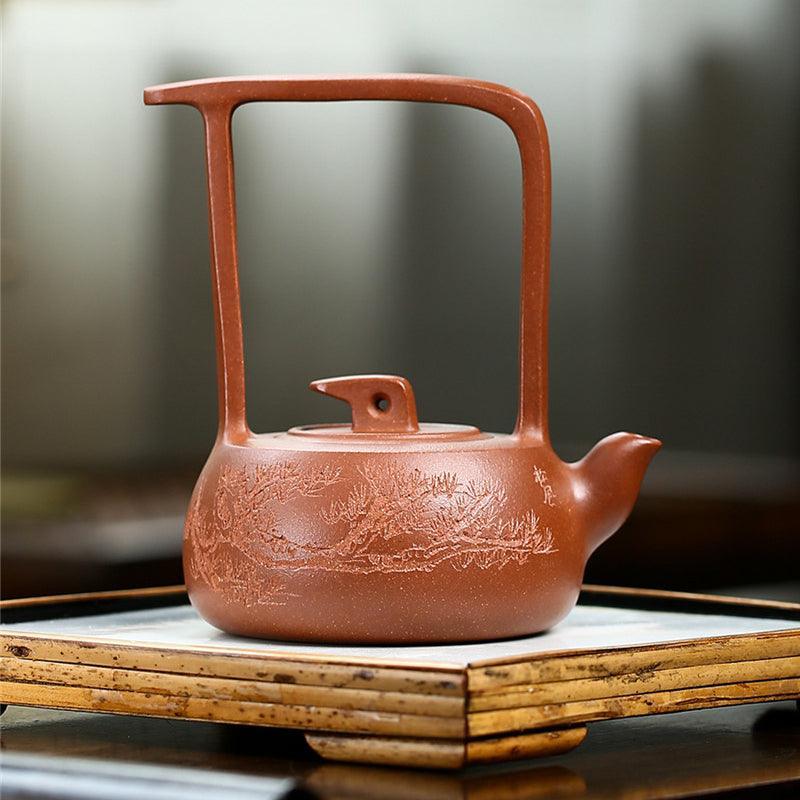 Yixing Zisha Teapot [Rainy Star] (Hong Jiang Po Ni - 260ml) - YIQIN TEA HOUSE | yiqinteahouse.com | 200-300ml, new arrival, teapot, teaware, zisha teapot