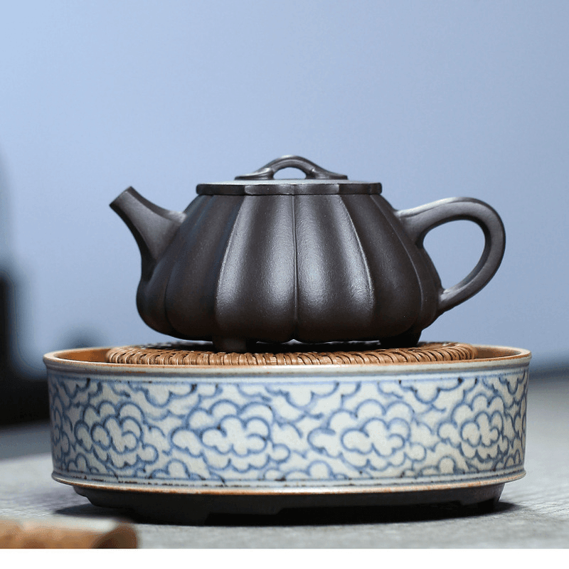 Yixing Zisha Teapot [Ribbed Shi Piao] (Shi Huang - 270ml) - YIQIN TEA HOUSE | yiqinteahouse.com | 200-300ml, teapot, teaware, zisha teapot