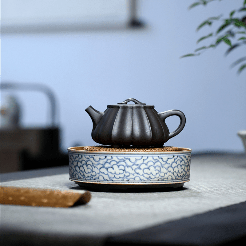 Yixing Zisha Teapot [Ribbed Shi Piao] (Shi Huang - 270ml) - YIQIN TEA HOUSE | yiqinteahouse.com | 200-300ml, teapot, teaware, zisha teapot