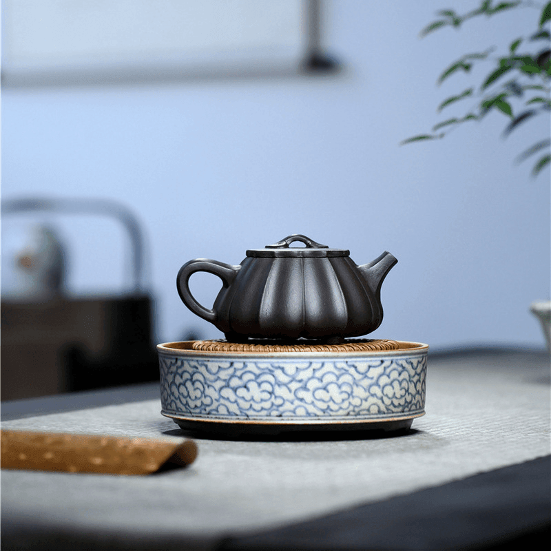 Yixing Zisha Teapot [Ribbed Shi Piao] (Shi Huang - 270ml) - YIQIN TEA HOUSE | yiqinteahouse.com | 200-300ml, teapot, teaware, zisha teapot