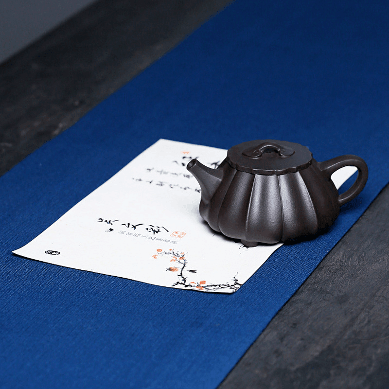 Yixing Zisha Teapot [Ribbed Shi Piao] (Shi Huang - 270ml) - YIQIN TEA HOUSE | yiqinteahouse.com | 200-300ml, teapot, teaware, zisha teapot