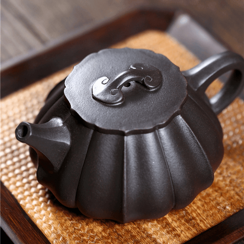 Yixing Zisha Teapot [Ribbed Shi Piao] (Shi Huang - 270ml) - YIQIN TEA HOUSE | yiqinteahouse.com | 200-300ml, teapot, teaware, zisha teapot