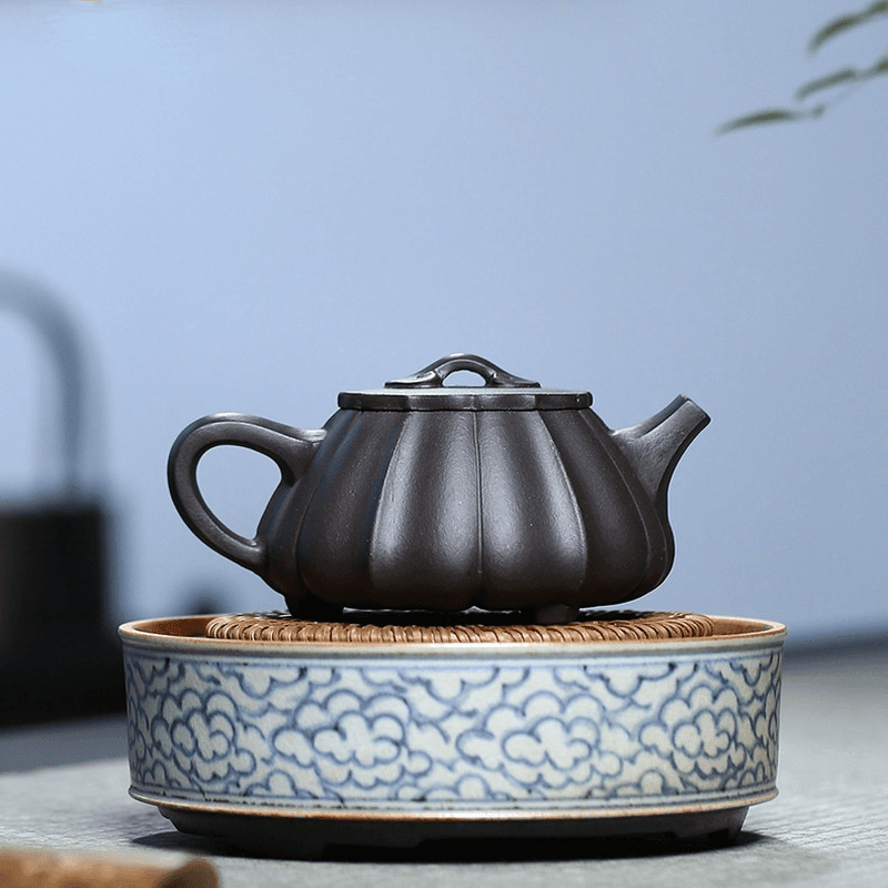 Yixing Zisha Teapot [Ribbed Shi Piao] (Shi Huang - 270ml) - YIQIN TEA HOUSE | yiqinteahouse.com | 200-300ml, teapot, teaware, zisha teapot