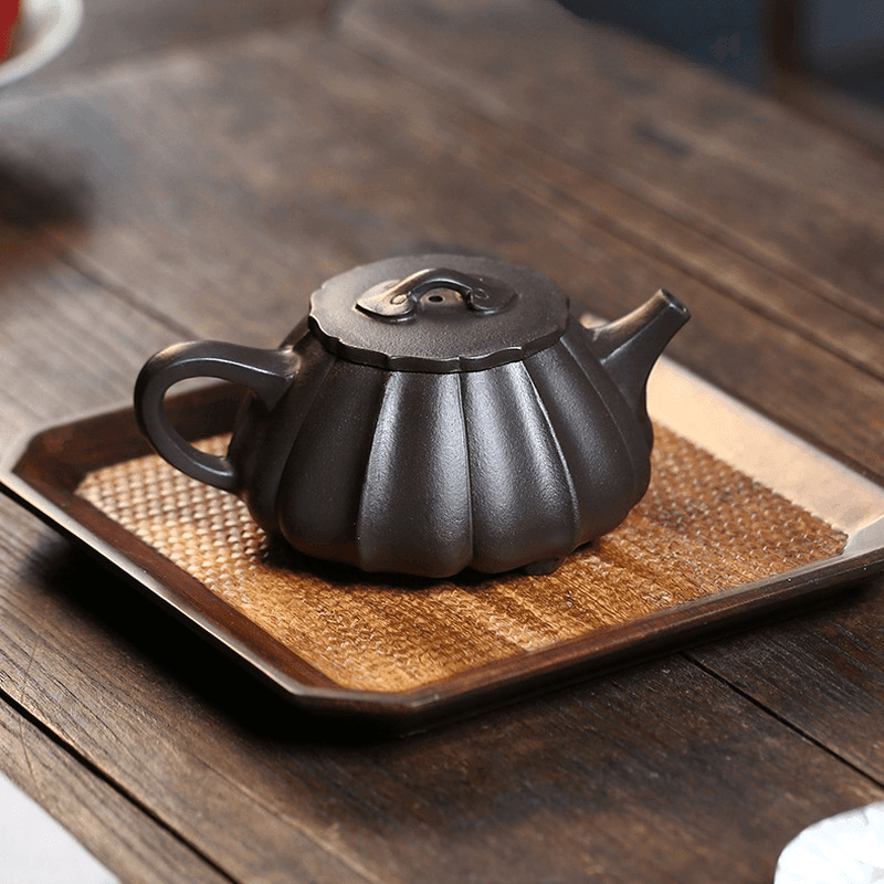 Yixing Zisha Teapot [Ribbed Shi Piao] (Shi Huang - 270ml) - YIQIN TEA HOUSE | yiqinteahouse.com | 200-300ml, teapot, teaware, zisha teapot