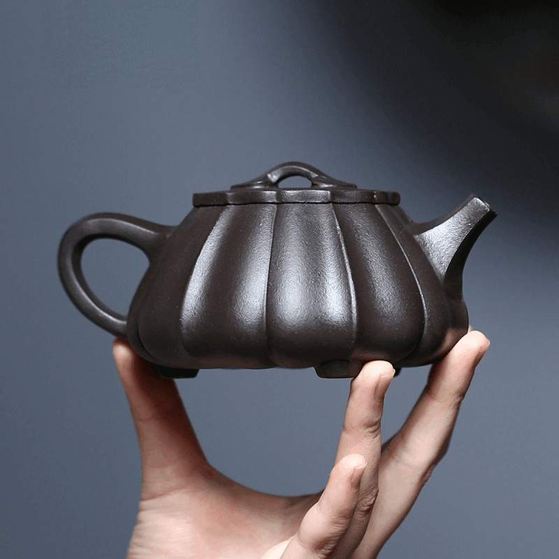 Yixing Zisha Teapot [Ribbed Shi Piao] (Shi Huang - 270ml) - YIQIN TEA HOUSE | yiqinteahouse.com | 200-300ml, teapot, teaware, zisha teapot