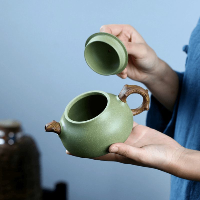 Yixing Zisha Teapot [Ru Ding] (Douqing Sha - 300ml) - YIQIN TEA HOUSE | yiqinteahouse.com | 200-300ml, teapot, teaware, zisha teapot